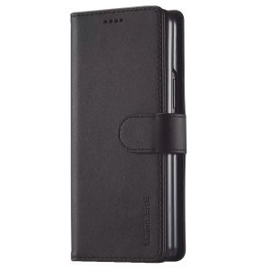 LCIMeeke Black Leather Case For Samsung Galaxy Z fold 4 MS001191