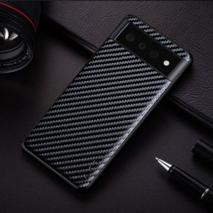 Aioria Google Pixel 6A Carbon Fibre Case Cover - Black