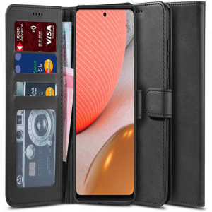 Samsung Galaxy A72 Plus Tech-Protect Wallet Case - Black MS000516
