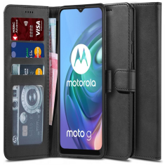 Motorola Moto G10 Tech-Protect Wallet Case - Black MS000644
