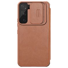 Genuine Nillkin Qin Series Leather Samsung Galaxy S22 Plus Case - Brown  MS000966
