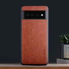Aioria Google Pixel 6A Leather-Style Case - Brown MS001033