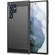 ToughJAK Samsung Galaxy S22 Ultra Carbon Fiber Case - Black MS001046