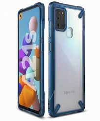 Samsung Galaxy A21S Ringke Fusion X Case - Blue MS000195