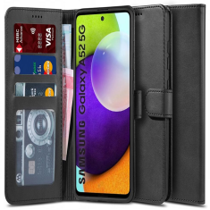 Samsung Galaxy A52s - A52 5G Tech-Protect Wallet Case - Black MS000535