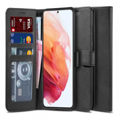 Samsung Galaxy S21 5G Tech-Protect Wallet Case - Black MS000490